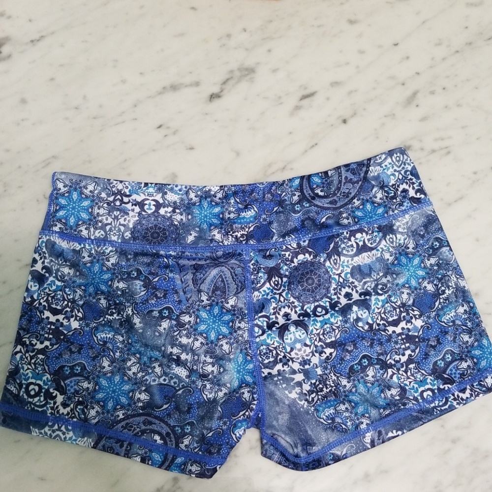 IAB booty shorts  boho vintage blues